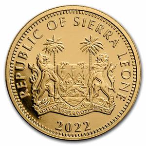 Sierra Leone / Gold Ounce 2022 Big Five - Lion - obverse photo