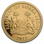 Gold Ounce 2022 Big Five - Lion: Photo Coin, Sierra Leone, Gold Ounce 2022 Big Five - Lion / thumbnail