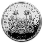 Silver Two Ounces 2019 Elephant: Photo Coin, Sierra Leone, Silver Two Ounces 2019 Elephant / thumbnail