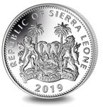 Silver Two Ounces 2019 Big Five - Rhinoceros: Photo Coin, Sierra Leone, Silver Two Ounces 2019 Big Five - Rhinoceros / thumbnail