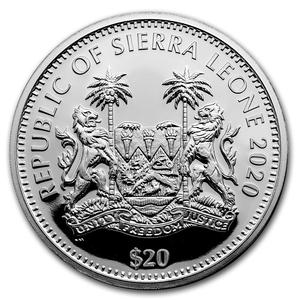 Sierra Leone / Silver Two Ounces 2020 Panther - obverse photo