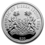 Silver Two Ounces 2020 Panther: Photo Coin, Sierra Leone, Silver Two Ounces 2020 Panther / thumbnail