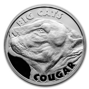 Sierra Leone / Silver Two Ounces 2020 Cougar - reverse photo