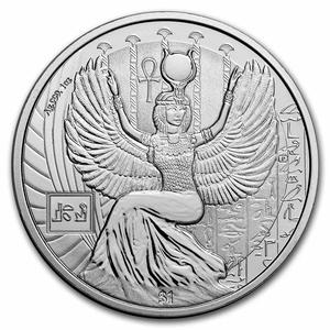 Sierra Leone / Silver Ounce 2023 Egyptian Gods - Isis - reverse photo