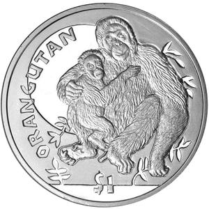 Sierra Leone / One Leone 2010 Orangutan - reverse photo