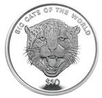 Ten Leones 2001 Big Cats - Cheetah: Photo Coin, Sierra Leone, Ten Leones 2001 Big Cats - Cheetah / thumbnail