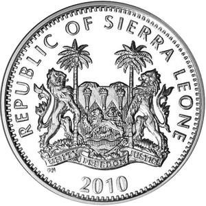 Sierra Leone / One Leone 2010 Chimpanzee - obverse photo