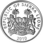 One Leone 2010 Chimpanzee: Photo Coin, Sierra Leone, One Leone 2010 Chimpanzee / thumbnail