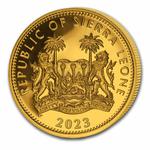 Gold Ounce 2023 Big Five - Elephant: Photo Coin, Sierra Leone, Gold Ounce 2023 Big Five - Elephant / thumbnail