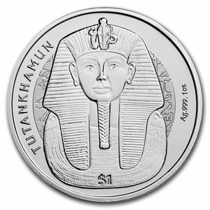 Sierra Leone / Silver Ounce 2023 King Tut - Mask - reverse photo