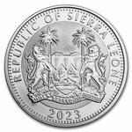 Silver Ounce 2023 Big Five - Elephant: Photo Coin, Sierra Leone, Silver Ounce 2023 Big Five - Elephant / thumbnail