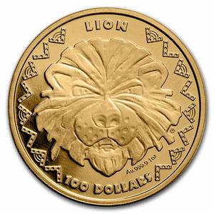 Sierra Leone / Gold Ounce 2022 Big Five - Lion - reverse photo