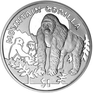 Sierra Leone / One Leone 2011 Mountain Gorilla - reverse photo