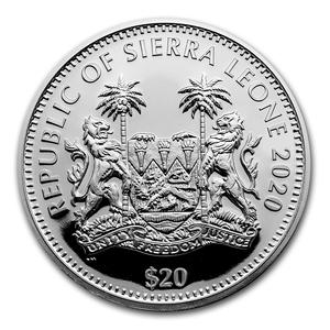 Sierra Leone / Silver Two Ounces 2020 Cougar - obverse photo
