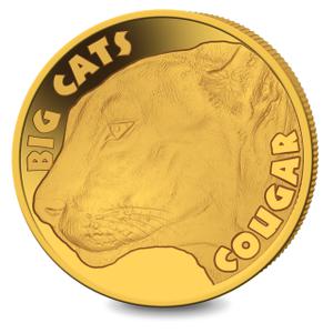Sierra Leone / Gold Half Gram 2020 Big Cats - Cougar - reverse photo
