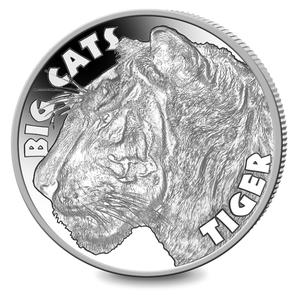 Sierra Leone / Silver Two Ounces 2020 Big Cats - Tiger - reverse photo