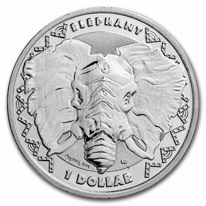 Sierra Leone / Silver Ounce 2023 Big Five - Elephant - reverse photo