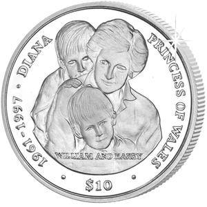 Sierra Leone / Ten Leones 2007 Princess Diana - reverse photo