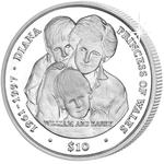 Ten Leones 2007 Princess Diana: Photo Coin, Sierra Leone, Ten Leones 2007 Princess Diana / thumbnail