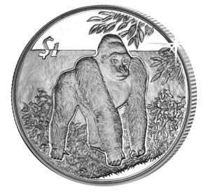 Sierra Leone / One Leone 2005 Gorilla - reverse photo