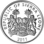 One Leone 2011 Agile Gibbon: Photo Coin, Sierra Leone, One Leone 2011 Agile Gibbon / thumbnail