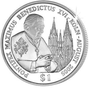 Sierra Leone / One Leone 2005 Pope Benedict XVI - reverse photo