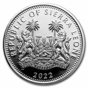 Sierra Leone / Silver Two Ounces 2022 Baboon - obverse photo