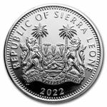 Silver Two Ounces 2022 Baboon: Photo Coin, Sierra Leone, Silver Two Ounces 2022 Baboon / thumbnail