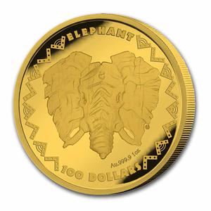 Sierra Leone / Gold Ounce 2023 Big Five - Elephant - reverse photo