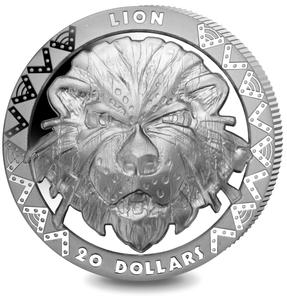 Sierra Leone / Silver Two Ounces 2019 Big Five - Lion - reverse photo