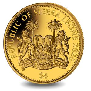 Sierra Leone / Gold Half Gram 2020 Big Cats - Panther - obverse photo