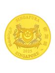 Gold Quarter Ounce 2025 Year of the Snake: Photo Coin, Singapore, Gold Quarter Ounce 2025 Year of the Snake / thumbnail