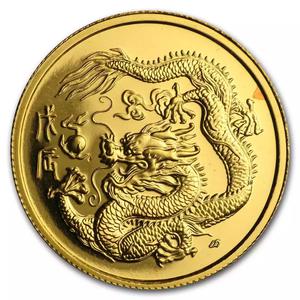 Singapore / Gold Tenth-Ounce 1988 Year of the Dragon - reverse photo