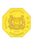 Gold Ounce 2025 Year of the Snake: Photo Coin, Singapore, Gold Ounce 2025 Year of the Snake / thumbnail