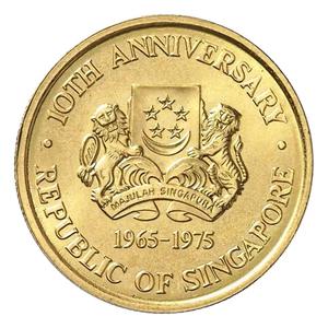 Singapore / Gold Fifth-Ounce 1975 Anniversary of Independence - obverse photo