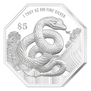 Singapore / Silver Ounce 2025 Year of the Snake - reverse photo