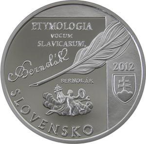 Slovakia / Ten Euro 2012 Anton Bernolak - obverse photo