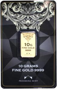 Slovakia / Gold Ten Grams Bar - Pressburg Mint - reverse photo