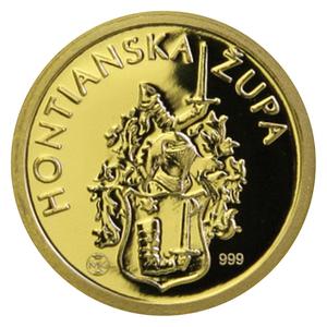 Slovakia / Gold Medal - Hont District - reverse photo