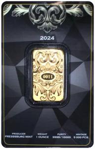 Slovakia / Gold Ounce Bar - Pressburg Mint - obverse photo