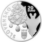 Slovakia / Twenty Euro 2014 Dubnícke Mines / Proof - obverse photo