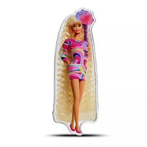 Solomon Islands / Silver Ounce 2024 Totally Hair Barbie - reverse photo