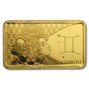Solomon Islands / Gold Half Gram 2020 Gemini - reverse photo