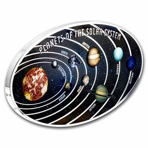 Solomon Islands / Silver Kilo 2022 Planets of the Solar System - reverse photo