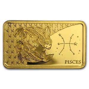Solomon Islands / Gold Half Gram 2020 Pisces - reverse photo