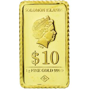 Solomon Islands / Ten Dollars Gold 2014 Paris - reverse photo