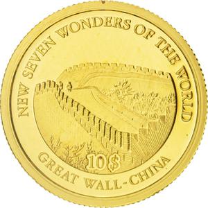 Solomon Islands / Ten Dollars Gold 2007 Great Wall - reverse photo
