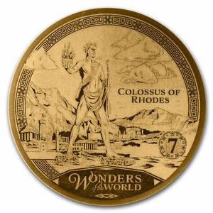 Solomon Islands / Gold Hundredth-Ounce 2023 Colossus of Rhodes - reverse photo