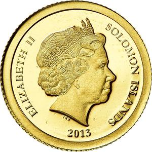 Solomon Islands / Ten Dollars Gold 2013 Nefertiti - obverse photo