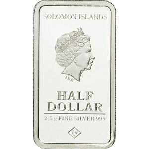 Solomon Islands / 2.5 Grams Silver 2015 Rio de Janeiro - reverse photo